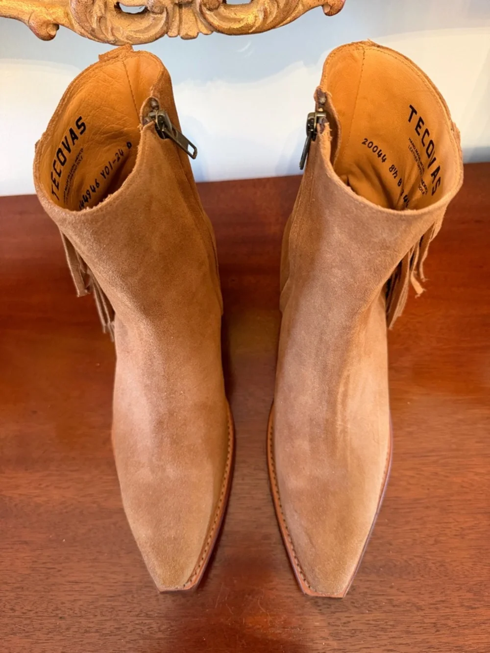 NWT Tecovas Toffee The Georgia Womens Snip Toe Short Boots 8.5 - Picture 11 of 16